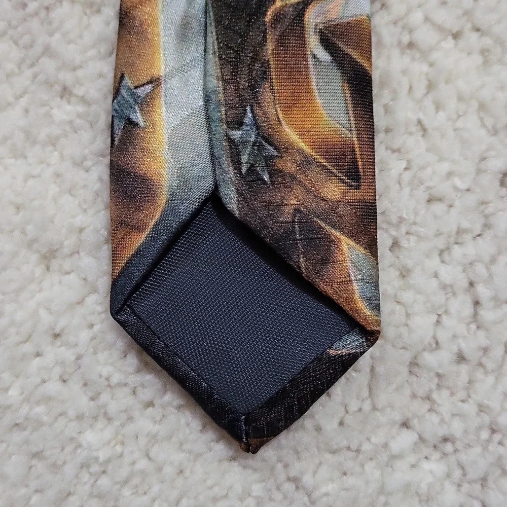 Vintage Harley Davidson Ralph Marlin Touchdown Eagle Neck Tie